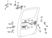 2011 Toyota Tacoma Door Lock Actuator Diagram - 69050-04020