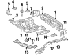 1998 Toyota Corolla Rear Crossmember Diagram - 51206-12060