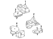 1991 Toyota Land Cruiser Engine Mount Diagram - 12362-61010