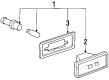 1986 Toyota MR2 Side Marker Light Diagram - 81731-17020