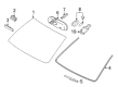 2015 Toyota Land Cruiser Windshield Diagram - 56101-6A943