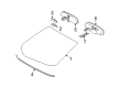 Toyota Matrix Car Mirror Diagram - 87810-02130