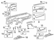 2022 Toyota Avalon Dash Panel Vent Portion Covers Diagram - 55607-07020