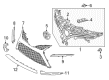 2023 Toyota Camry Grille Diagram - 53102-06380