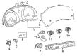 2014 Toyota Prius C Brake Light Switch Diagram - 84340-19065