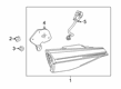 2022 Toyota Avalon Back Up Light Diagram - 81580-07100