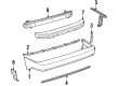 Toyota Supra Bumper Diagram - 52159-14904