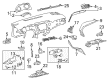 Toyota Camry Dash Panel Vent Portion Covers Diagram - 55607-06290