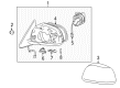 2012 Toyota Tacoma Car Mirror Diagram - 87931-0E071