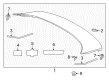 2020 Toyota Prius AWD-e Spoiler Diagram - 76085-47916