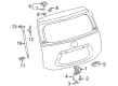 2018 Toyota Prius C Liftgate Lift Support Diagram - 68950-52400