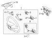 2012 Toyota Venza Steering Column Cover Diagram - 45186-0T010-C0