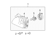 2003 Toyota Tacoma Headlight Diagram - 81110-04110