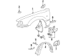 1996 Toyota Camry Wheelhouse Diagram - 53876-33040