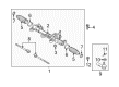 2006 Toyota Matrix Drag Link Diagram - 45503-09450