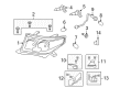 2010 Toyota Land Cruiser Headlight Diagram - 81130-60D33