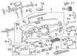 2008 Toyota Avalon Dash Panel Vent Portion Covers Diagram - 55607-07010