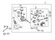 2022 Toyota 4Runner Brake Booster Vacuum Hose Diagram - 44773-35640