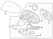 2023 Toyota Corolla Cross Mirror Cover Diagram - 8791B-0A130