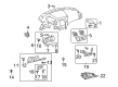 Toyota Highlander Dash Panel Vent Portion Covers Diagram - 55607-0E060