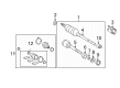 2006 Toyota Avalon CV Joint Diagram - 43040-07020