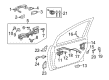 2011 Toyota Highlander Window Motor Diagram - 85720-12490