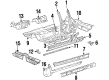 Toyota Celica Front Cross-Member Diagram - 57408-20040