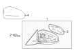 Toyota Camry Car Mirror Diagram - 87909-06410