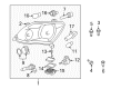 2010 Toyota Avalon Headlight Bulb Diagram - 90981-20012