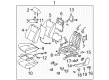 2004 Toyota Camry Seat Cover Diagram - 71073-AA861-B0