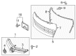 2015 Toyota Corolla Grille Diagram - 53111-02770