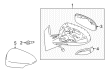 2019 Toyota Prius C Mirror Cover Diagram - 87915-52170-A0