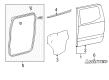 2008 Toyota Tacoma Door Seal Diagram - 67871-04010