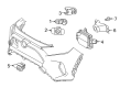 2021 Toyota RAV4 Parking Assist Distance Sensor Diagram - 89341-60060-D3