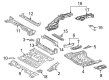 2023 Toyota Venza Floor Pan Diagram - 58211-0R050