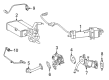 2015 Toyota Prius V EGR Tube Diagram - 25610-37012