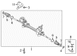 Toyota Camry Tie Rod End Diagram - 45460-80008