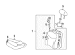 2002 Toyota Prius Seat Cover Diagram - 71073-47061-B0
