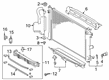 2020 Toyota Corolla Radiator Support Diagram - 16593-37150