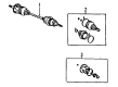 1984 Toyota Camry Axle Shaft Diagram - 43410-32022