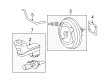 2009 Toyota Venza Brake Booster Vacuum Hose Diagram - 44750-0T010