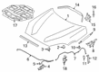 2020 Toyota GR Supra Hood Diagram - 53301-WAA01