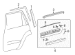 2020 Toyota Land Cruiser Door Moldings Diagram - 75730-60080