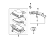 Toyota Tundra Air Intake Coupling Diagram - 17659-62020