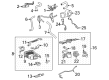 Toyota Sequoia Fuel Line Clamps Diagram - 90466-17004