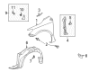 Toyota Wheelhouse Diagram - 53875-02370