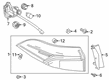 2020 Toyota Corolla Tail Light Diagram - 81551-12D40