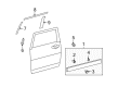 2014 Toyota FJ Cruiser Door Moldings Diagram - 75071-35142