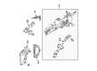 2004 Toyota Solara Steering Column Diagram - 45250-AA012