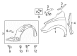 Toyota Matrix Fender Diagram - 53801-02120